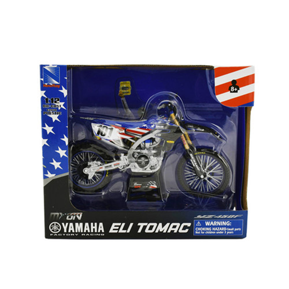 NewRay 1:12 Scale Yamaha YZ450F MX OF Nations Tomac 2022 Motorcycle Model Toy