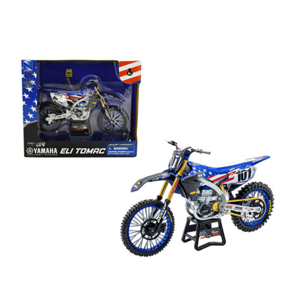 NewRay 1:12 Scale Yamaha YZ450F MX OF Nations Tomac 2022 Motorcycle Model Toy