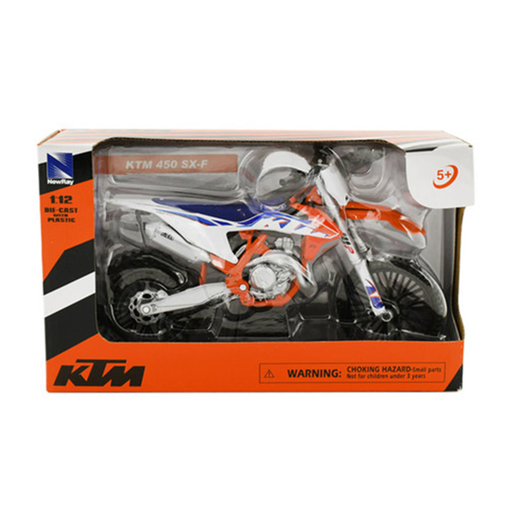 NewRay 1:12 Scale KTM 450SX-F 2022 Dirt Bike Motorcycle Toy Model Orange White