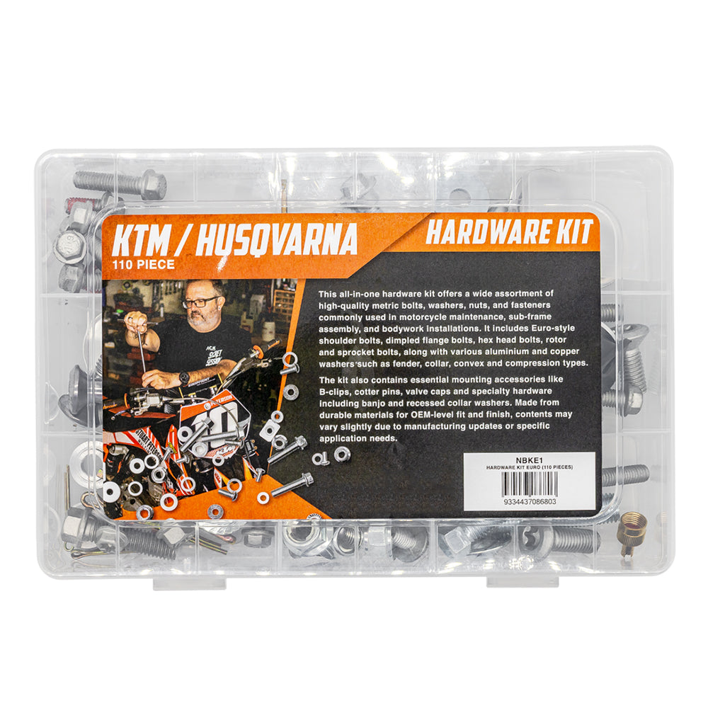 110 Pieces Hardware Kit Euro Fit For KTM Husqvarna Nut Bolt Screws Mounting