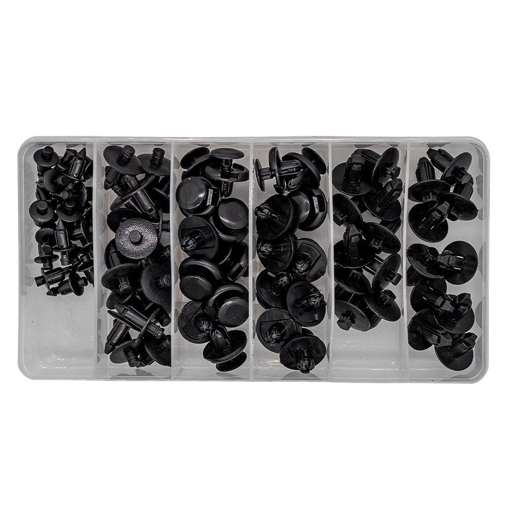 80 Pieces Hardware Kit Nylon Rivets Bodywork Fairing Clips Motorcycle Bolt