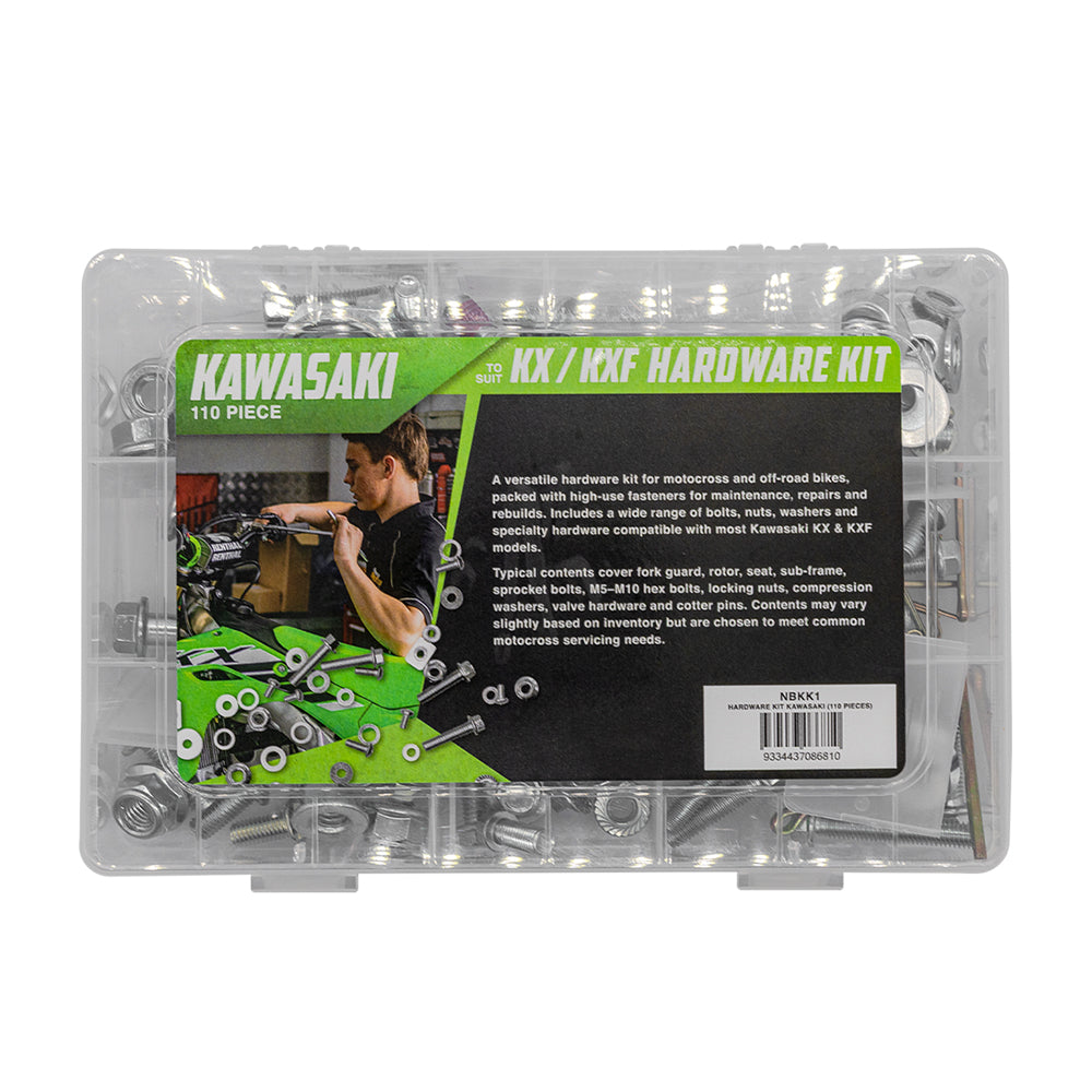 110 Pieces Hardware Kit Fit For Kawasaki KX KXF Nut Bolt Screws Mounting