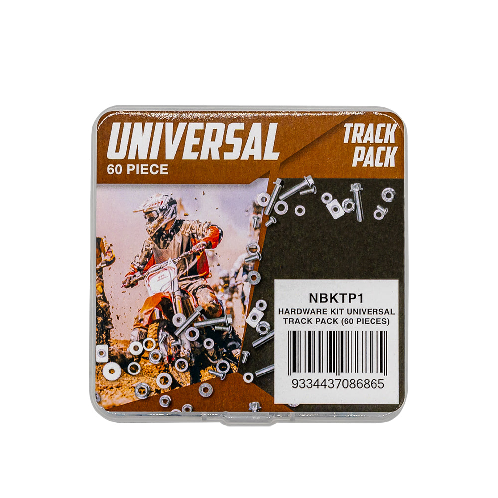 60 Pieces Hardware Kit Track Pack Universal Nut Bolt Screws Mounting
