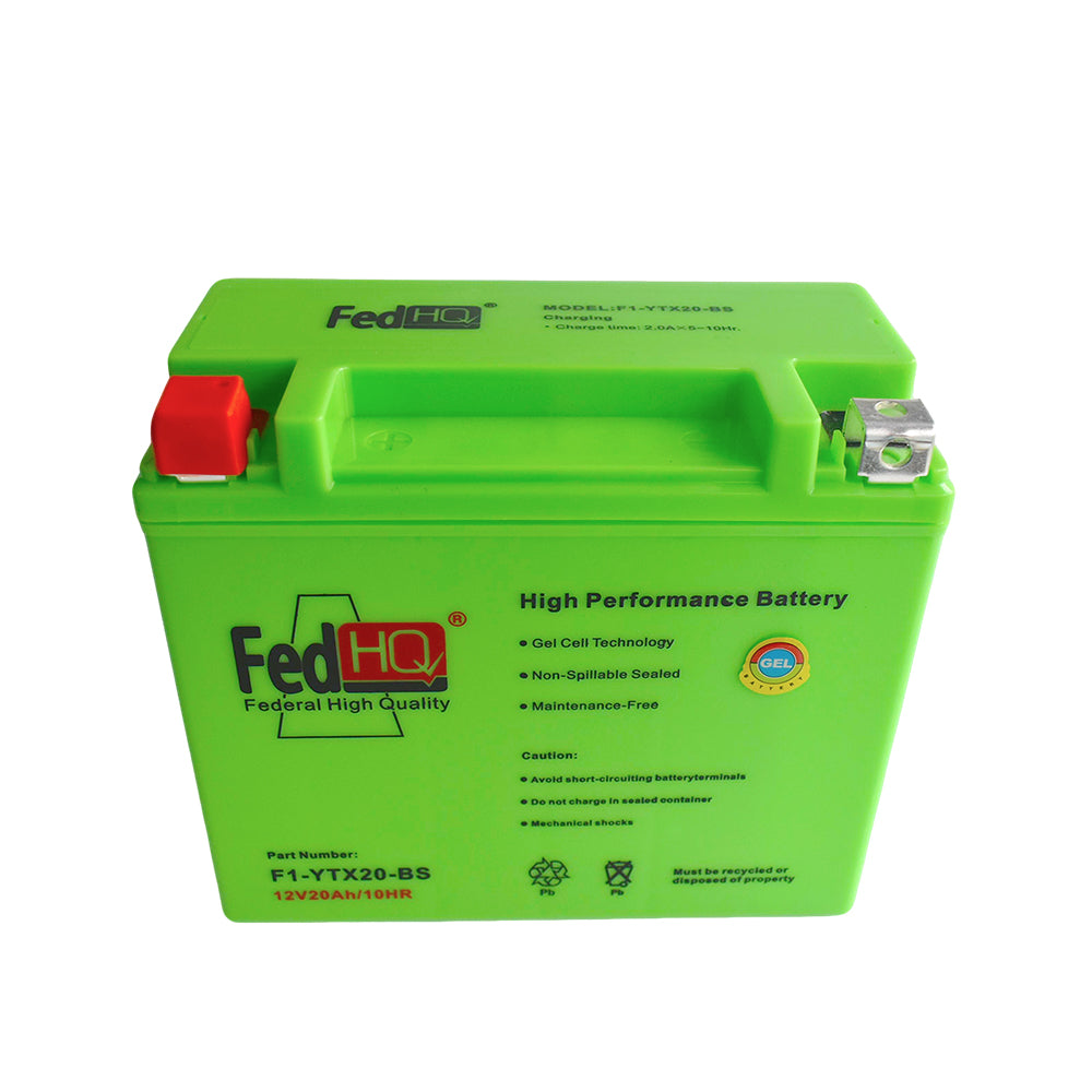 YTX20-BS GEL Battery Fit For Arctic Cat 1100cc Bearcat 7000 2015-2019 Bearcat 5000 2015-2017