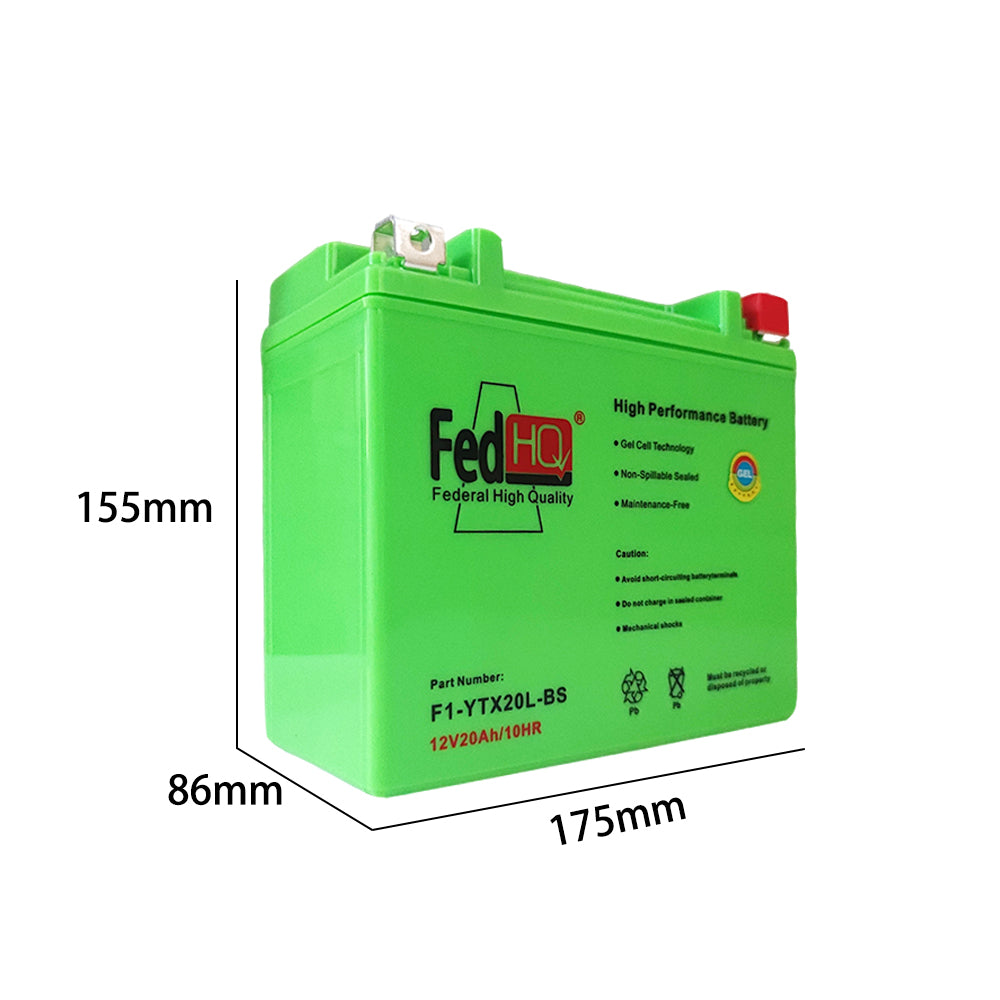 YTX20L-BS Motorcyle GEL Battery Fit For Kawasaki Jet Ski 1500cc Ultra 160LX 2017-2023