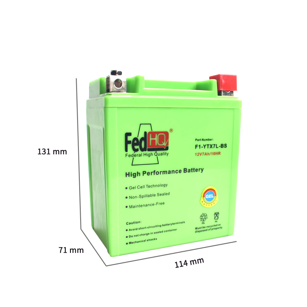 YTX7L-BS Motorcyle GEL Battery For Honda CB250 CB300F CB600F Suzuki KTM etc.