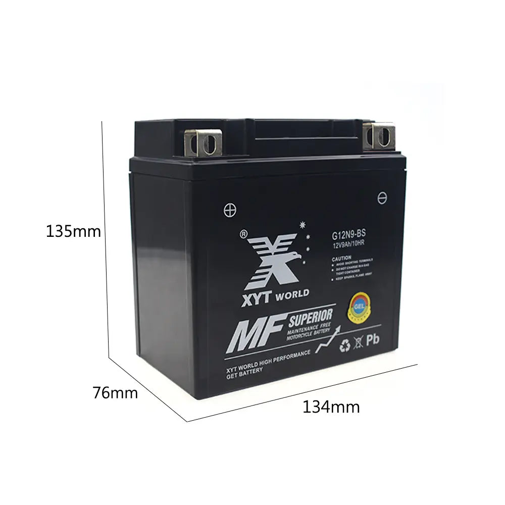 12N9-BS Motorcyle GEL Battery For Honda CB160 CB175 CB200 CB400TI Kawasaki etc.