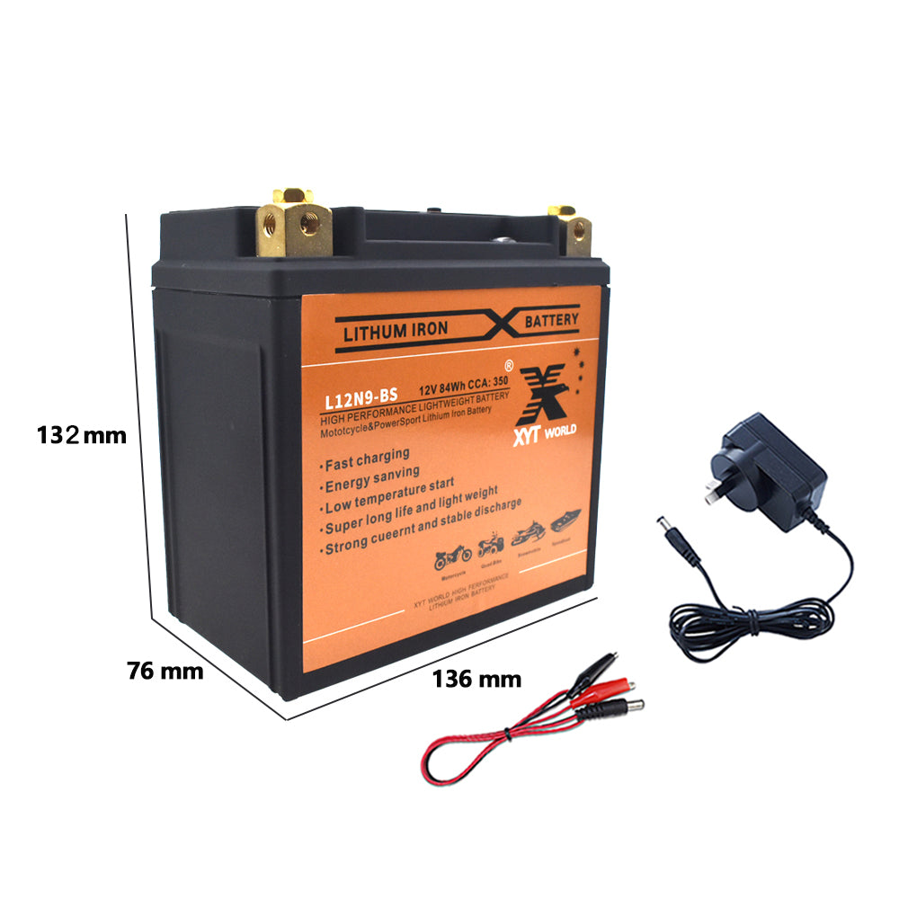 L12N9-BS Motorcyle Lithium Battery For Honds CH125 CH150 Piaggio Kawasaki etc.