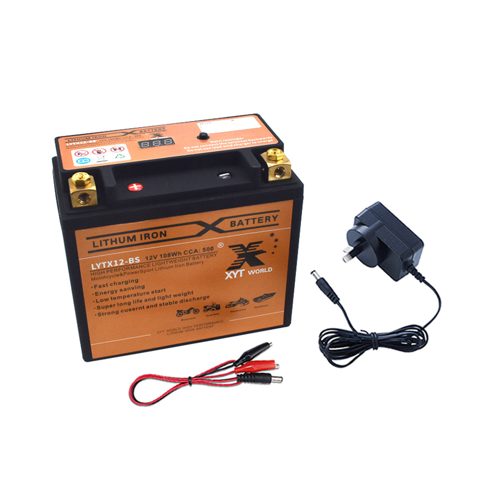 LYTX12-BS Motorcyle Lithium Battery For Kawasaki ZX 600 750 900 Suzuki Triumph
