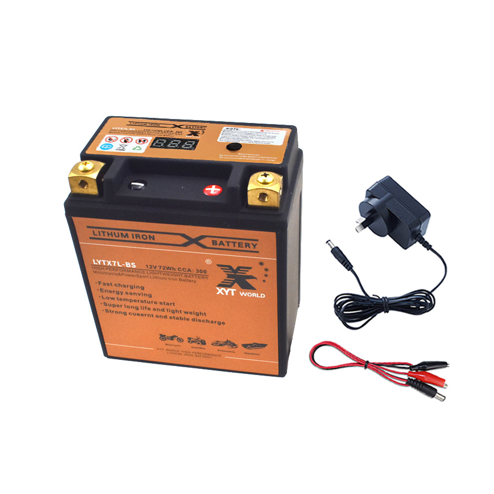 LYTX7L-BS Motorcyle Lithium Battery For Suzuki DR 125 200 250 350 Honda Kawasaki