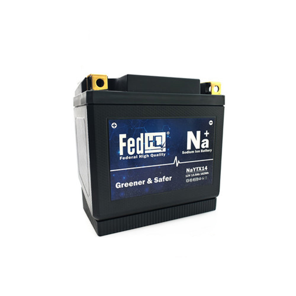 YTX14-BS FedHQ Sodium Ion Battery For Honda Pioneer 1000 TRX350 Suzuki LT-A400F Aprilia BMW Kawasaki Triumph Speed