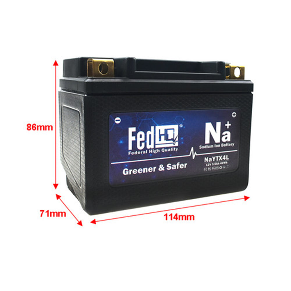 YTX4L-BS Sodium Ion Battery 12V 42Wh For KTM 525 EXC Racing Honda CRF125F Suzuki Hyosung E-Ton