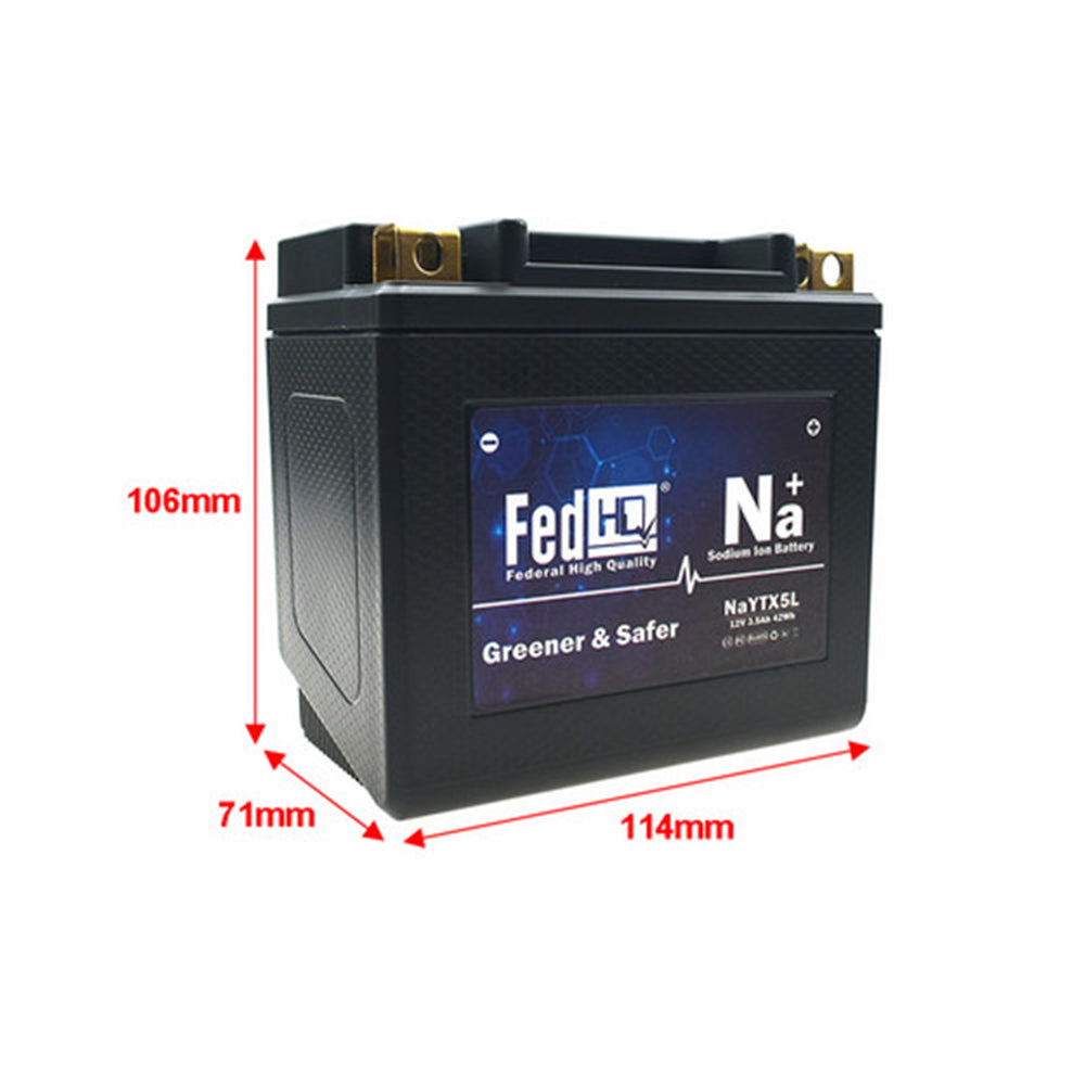 YTX5L-BS Sodium Ion Battery 12V 42Wh For Yamaha XT250 KTM 300 EXC Six Days