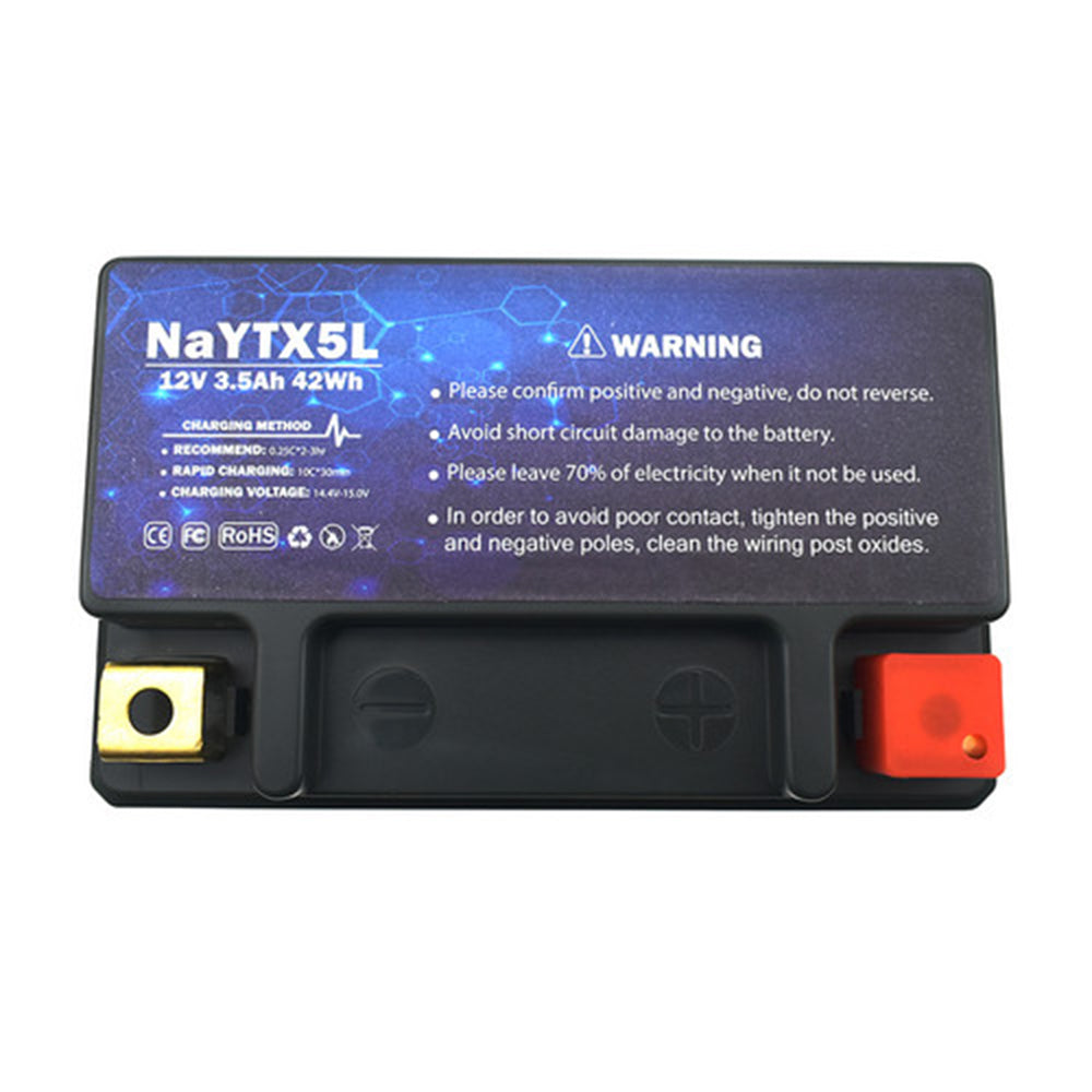 YTX5L-BS Sodium Ion Battery 12V 42Wh For Yamaha XT250 KTM 300 EXC Six Days