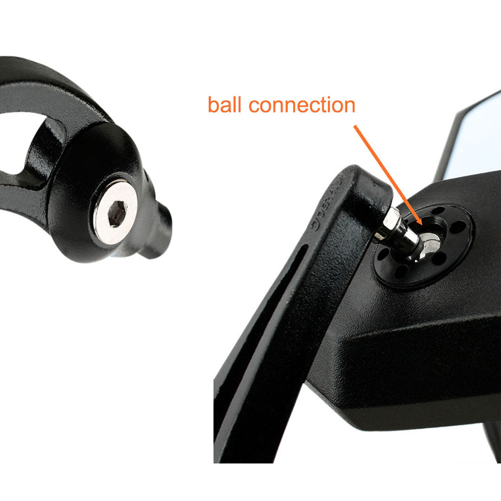 Full Aluminum Alloy Motorcycle Anti-Glare Rearview Adjustable Mirrors 8 &10mm Thread