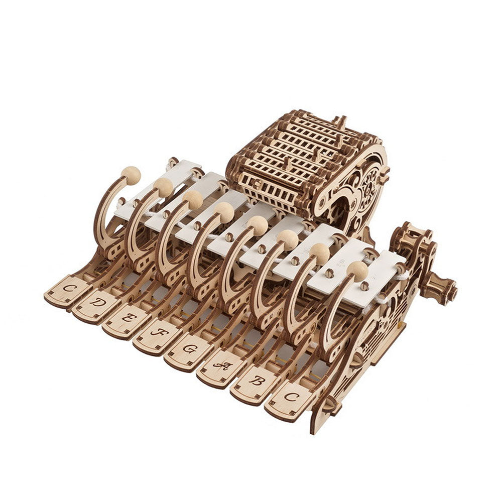 Ukraine Made UGears Mechanical Celesta Musical Instrument Wooden 3D Puzzles Kit