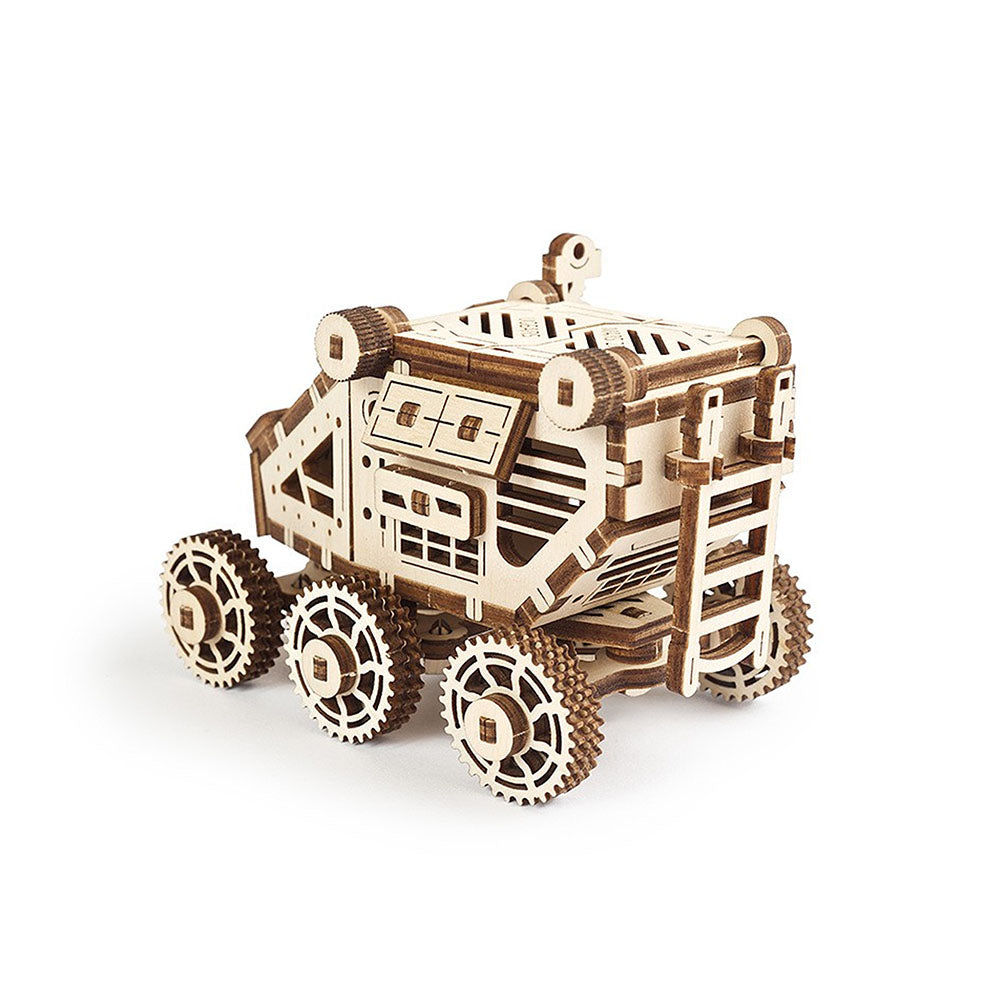 Made in Ukraine UGears Wooden Self Propelled 3D Mechanical Model Kit Mars Buggy