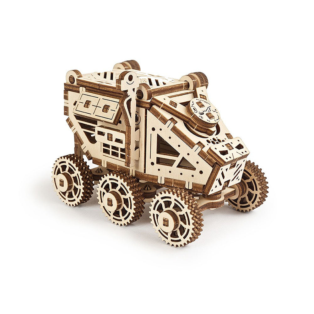 Made in Ukraine UGears Wooden Self Propelled 3D Mechanical Model Kit Mars Buggy