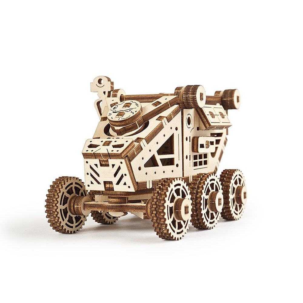 Made in Ukraine UGears Wooden Self Propelled 3D Mechanical Model Kit Mars Buggy