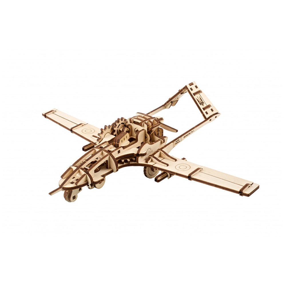 Ugears Bayraktar TB2 Combat Drone Mechanical 3D Wooden Puzzle 125pcs Model Kit
