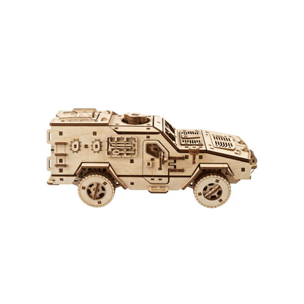 Ukraine Made Ugears Dozor-B Combat Vehicle Mechanical 3D Wooden Puzzle Model Kit
