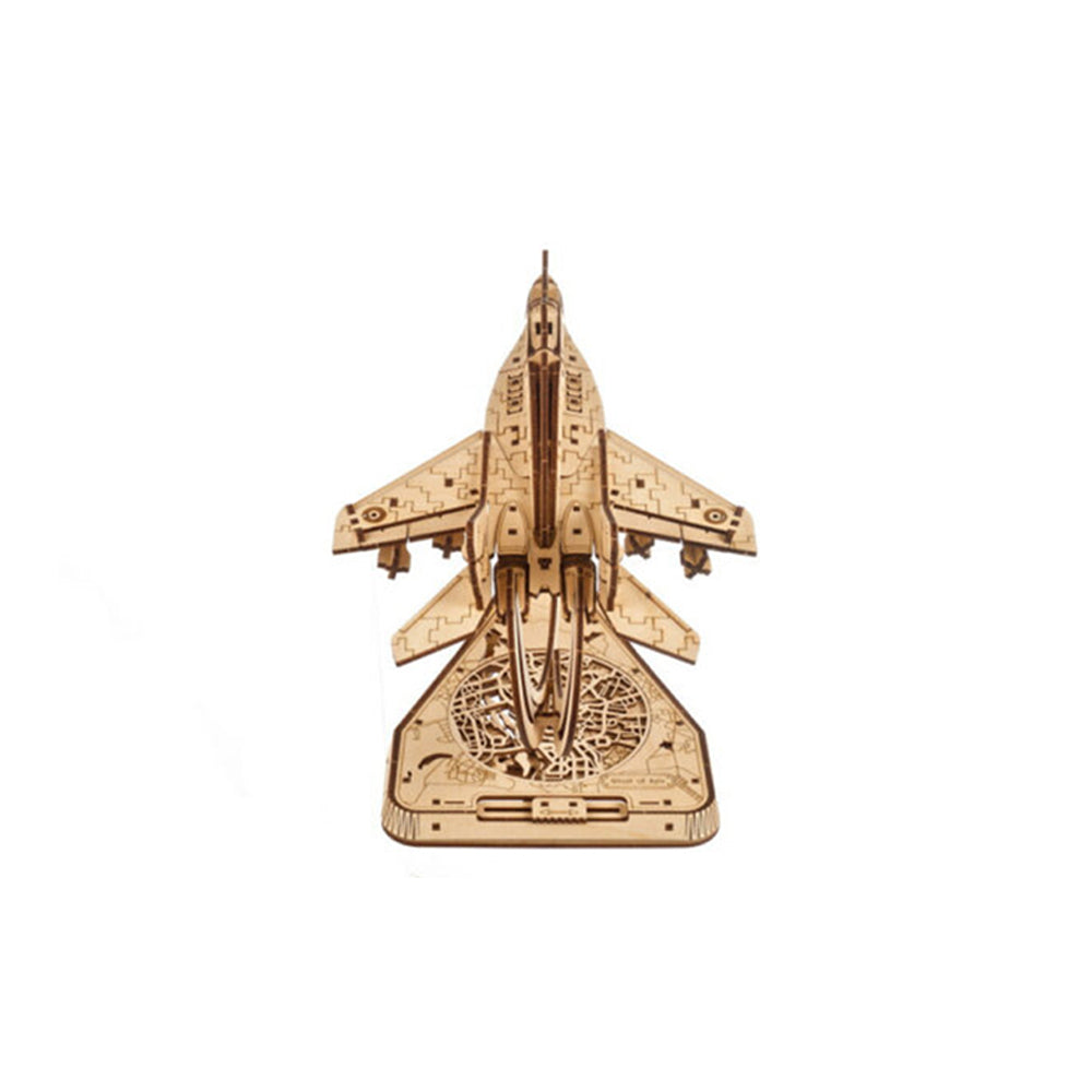 Ukraine Made Ugears The Ghost Of Kyiv Ukrainian Fighter Wooden Puzzle Model Kit