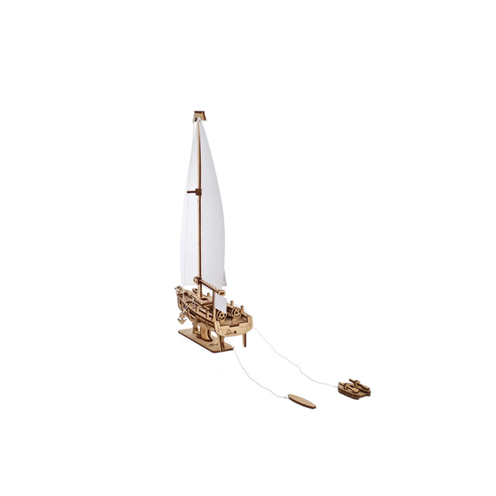 Ukraine Made Ugears Ocean Beauty Yacht Mechanical 3D Wooden Puzzle DIY Model