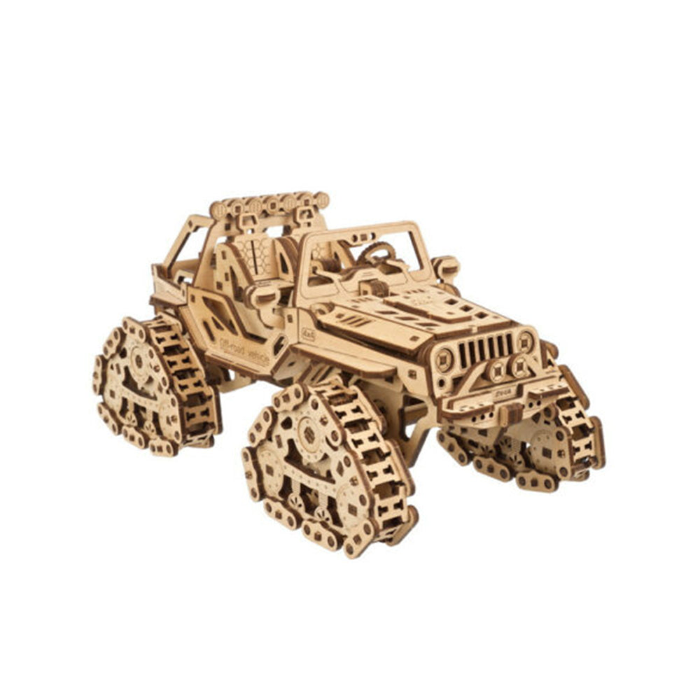Ugears Tracked Off-Road Vehicle Mechanical Wooden 3D Puzzle 423pcs DIY Model Kit