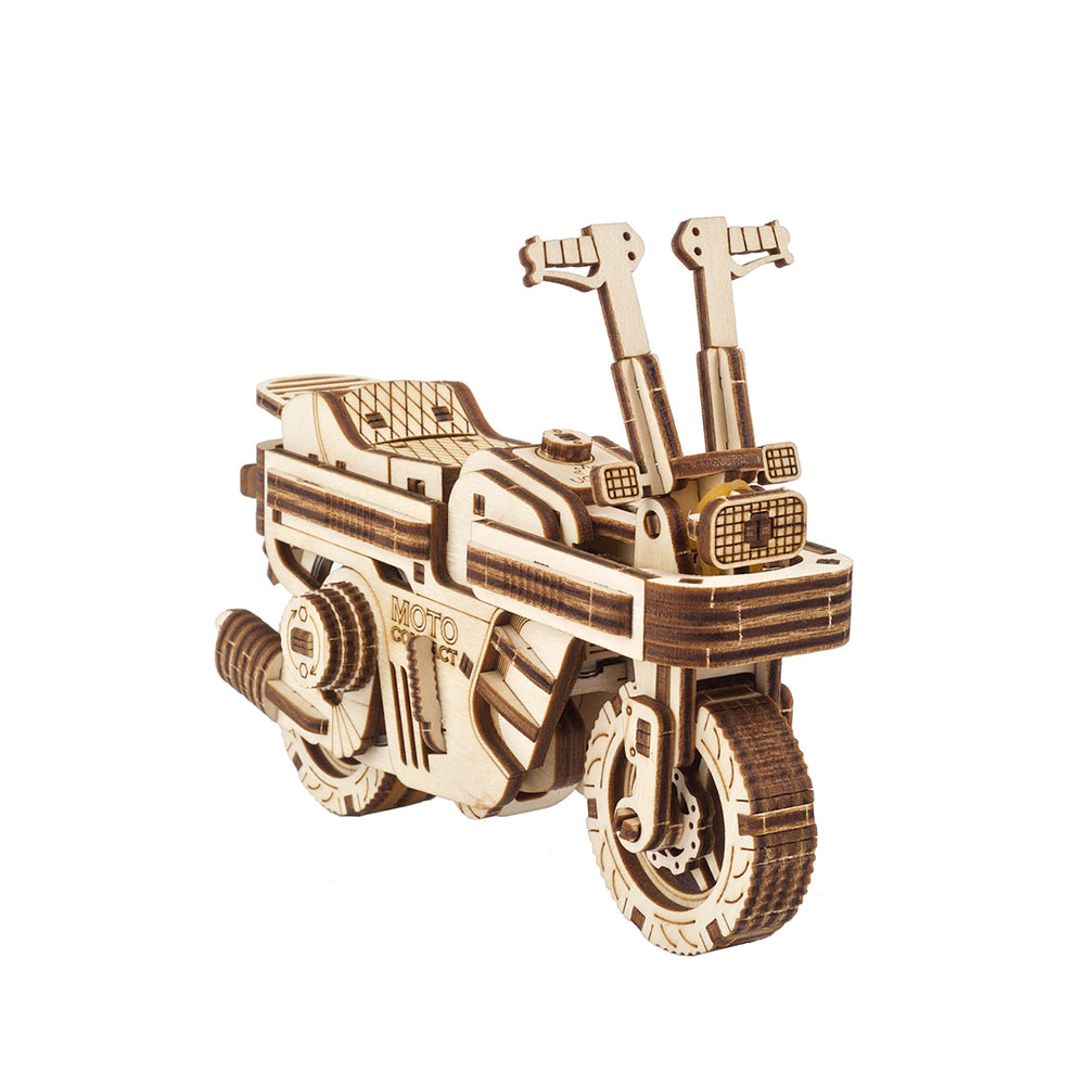Ukraine Made Ugears Moto Compact Folding Scooter Wooden Construction Model Kit