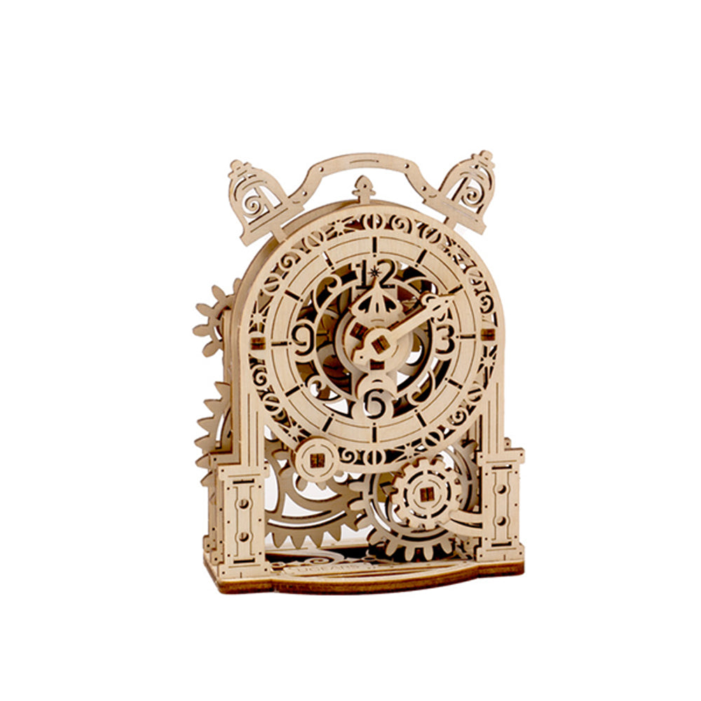 Ugears Vintage Alarm Clock Wooden Mechanical 3D Puzzle Model Assembly Kit