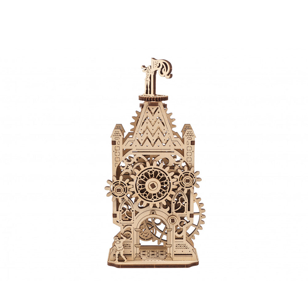 Ukraine Made Ugears Old Clock Tower Wooden Mechanical 3D Puzzle Model Kit