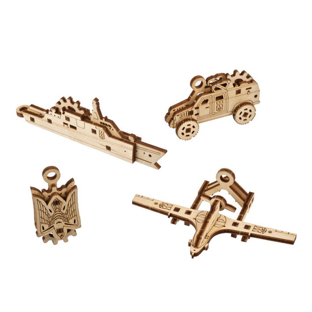Ugears U-Fidgets Invincibility Wooden Mechanical Construction Puzzle Model Kit