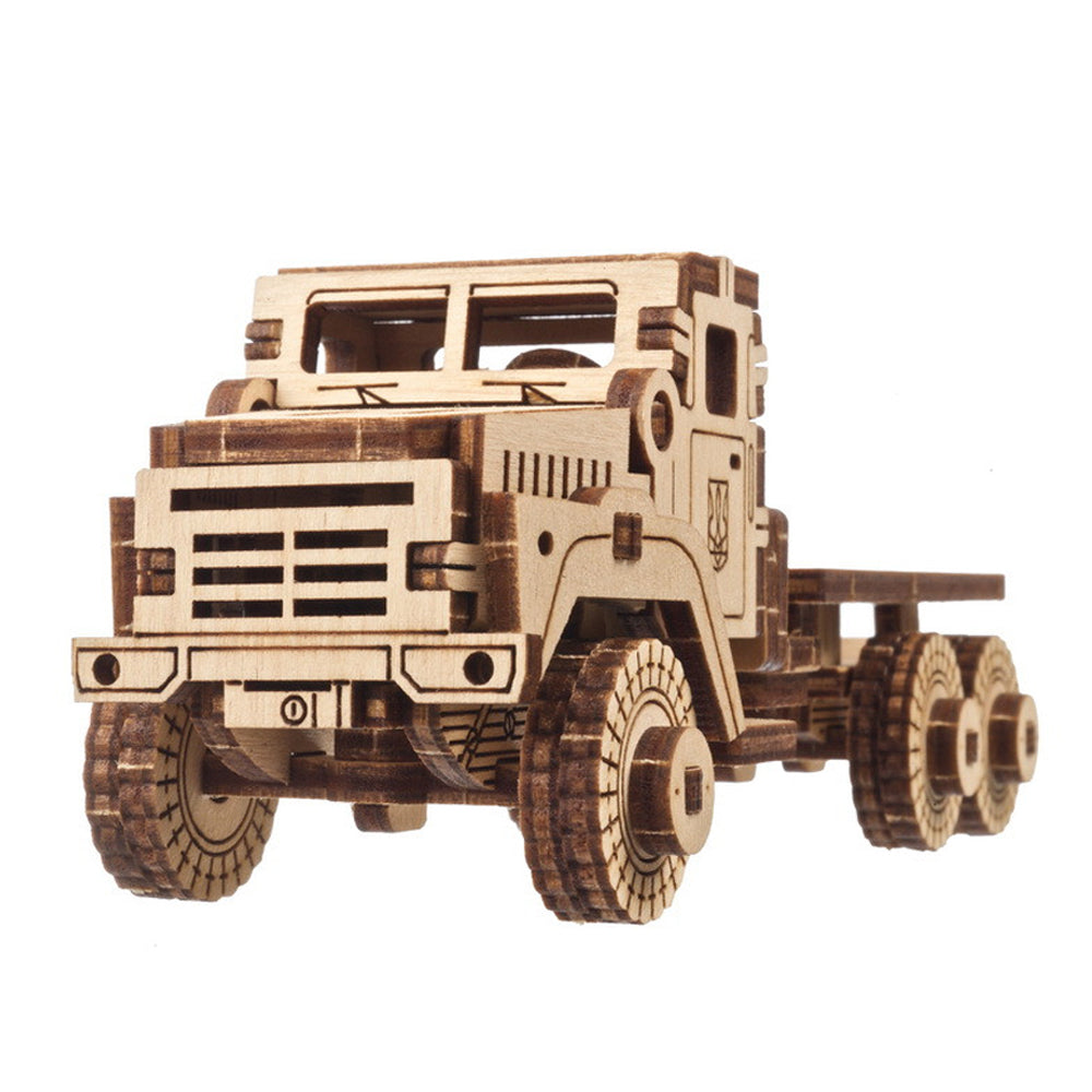 Ukraine Made Ugears Military Truck Wooden Mechanical 3D Puzzle Model Kit