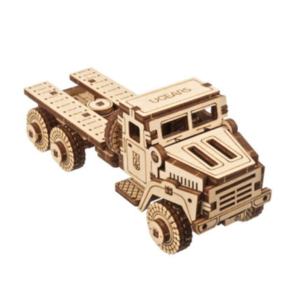 Ukraine Made Ugears Military Truck Wooden Mechanical 3D Puzzle Model Kit