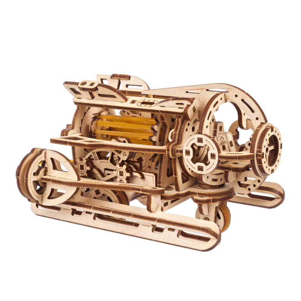 Ukraine Made Ugears Steampunk Submarine Wooden Mechanical 3D Puzzle Model Kit