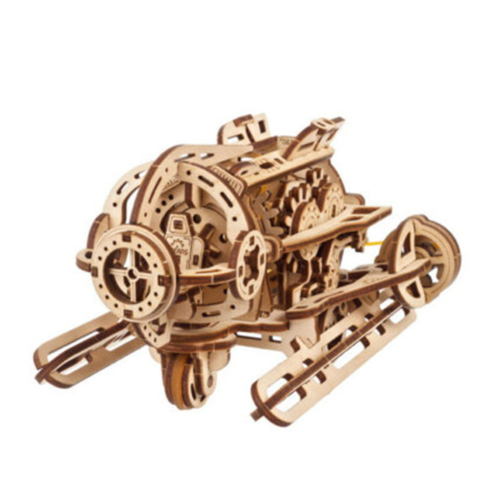 Ukraine Made Ugears Steampunk Submarine Wooden Mechanical 3D Puzzle Model Kit