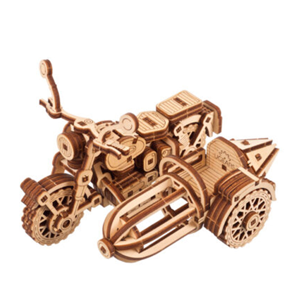 Ugears Hagrid's Flying Motorbike With Sidecar Mechanical Wooden 3D Model Kit