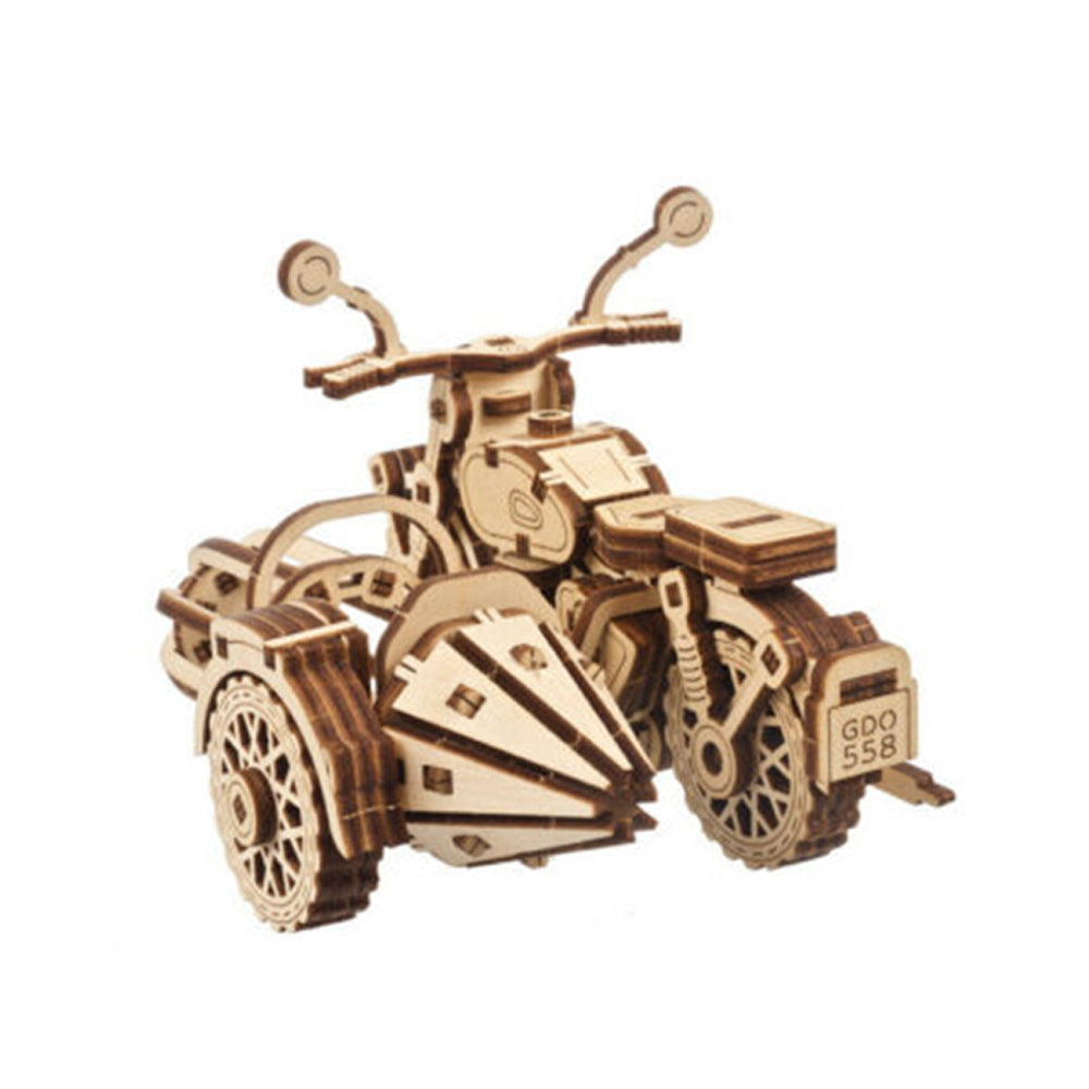 Ugears Hagrid's Flying Motorbike With Sidecar Mechanical Wooden 3D Model Kit