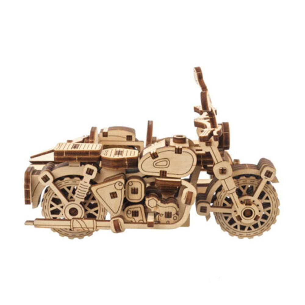 Ugears Hagrid's Flying Motorbike With Sidecar Mechanical Wooden 3D Model Kit