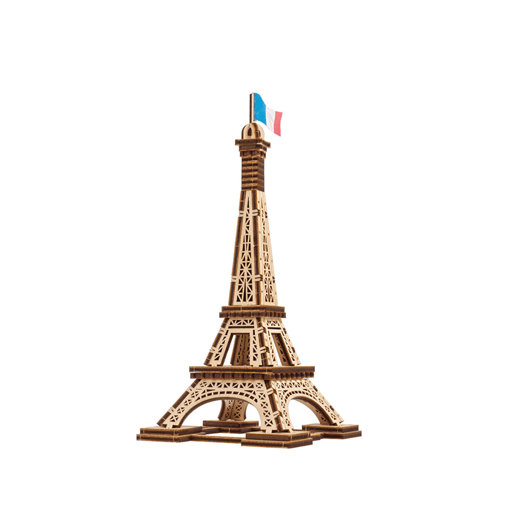 Ukraine Made Ugears Paris Eiffel Tower 3D Wooden Puzzle DIY Mini Model Kit