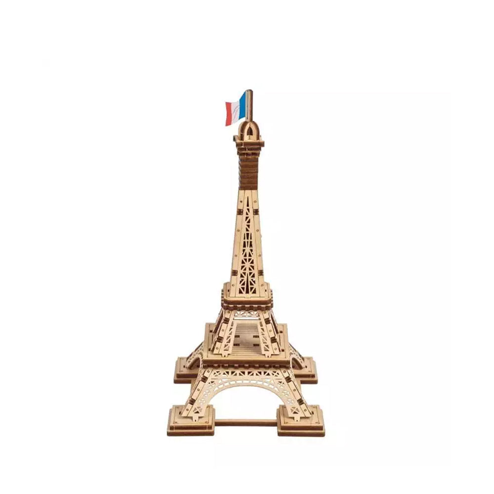 Ukraine Made Ugears Paris Eiffel Tower 3D Wooden Puzzle DIY Mini Model Kit