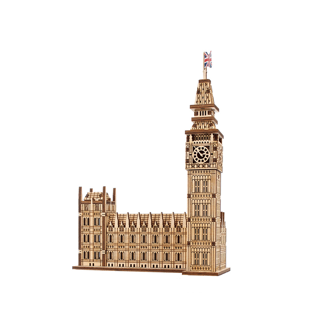 Ukraine Made Ugears Big Ben 3D Wooden Puzzle Mini Model DIY Kit