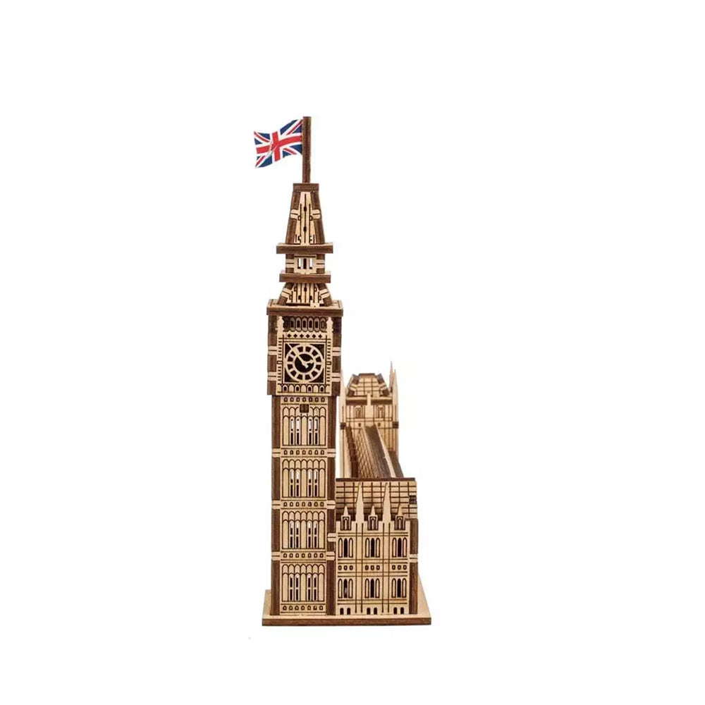 Ukraine Made Ugears Big Ben 3D Wooden Puzzle Mini Model DIY Kit