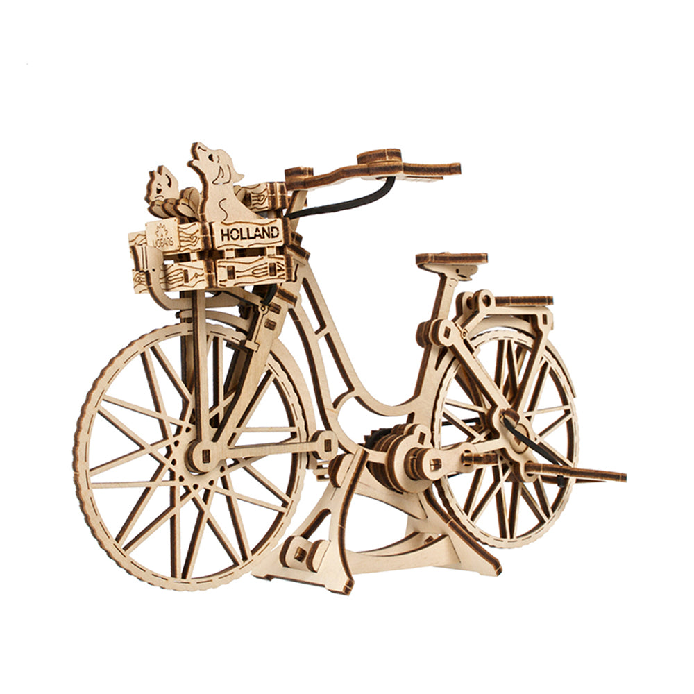 Ukraine Made Ugears Dutch Bicycle 3D Wooden Puzzle DIY Model Kit
