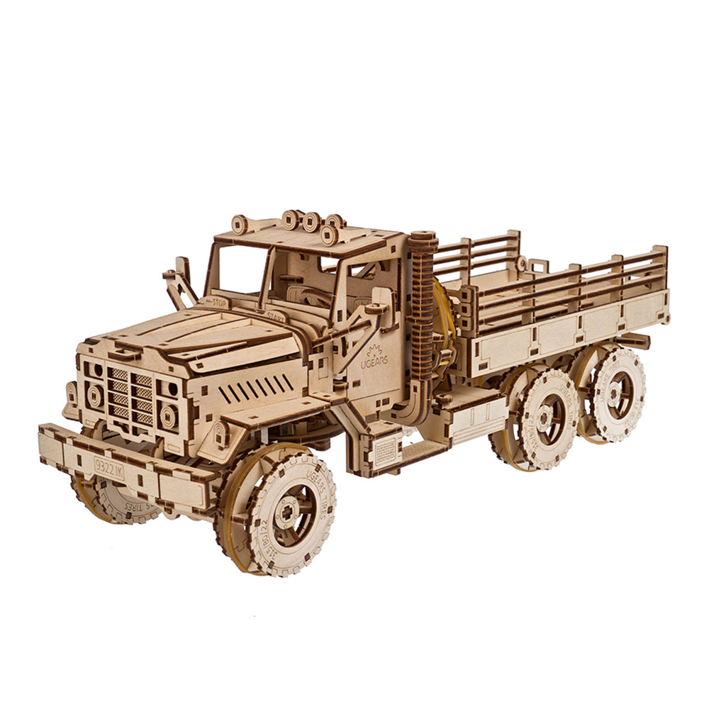 Ukraine Made Ugears Cargo Truck 3D Wooden Mechanical Puzzle Model Kit
