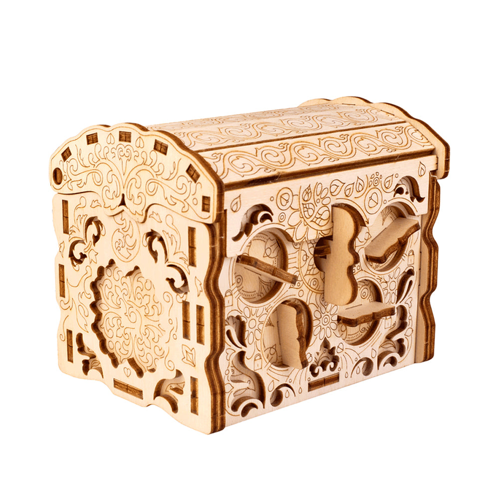 Escapewelt Secret Treasure Puzzle Box 3D Wooden Model DIY Kit