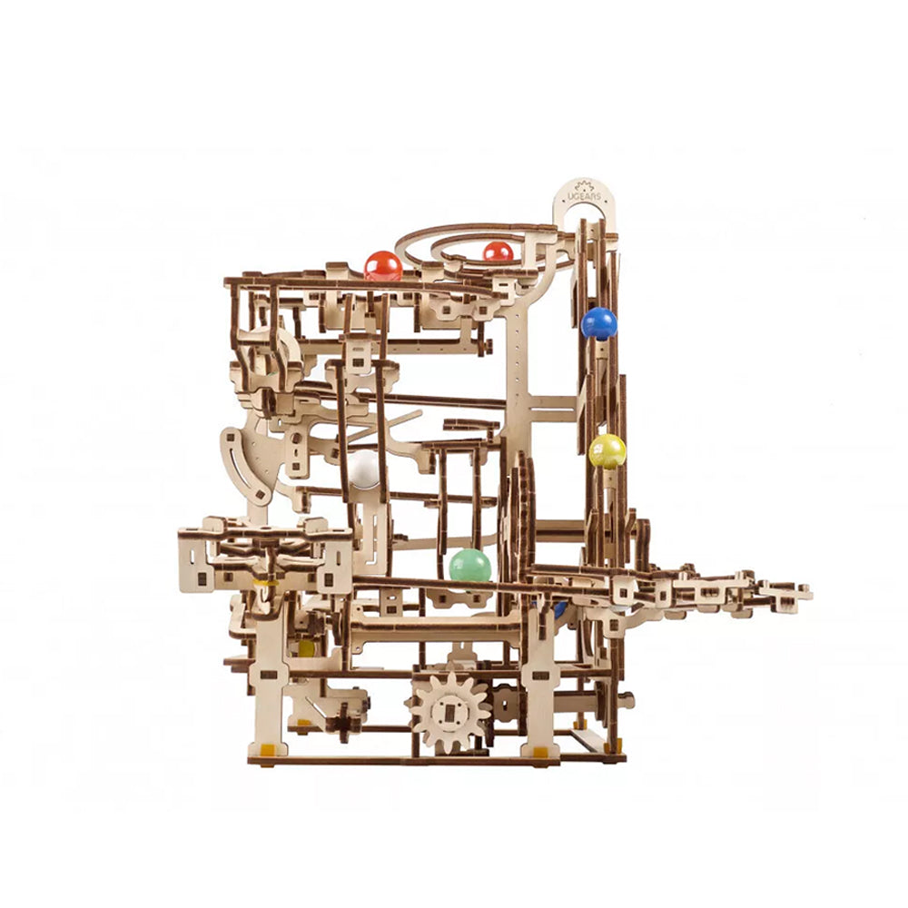 Ugears Marble Run Tiered Hoist Mechanical Wooden 3D Puzzle DIY Model Kit