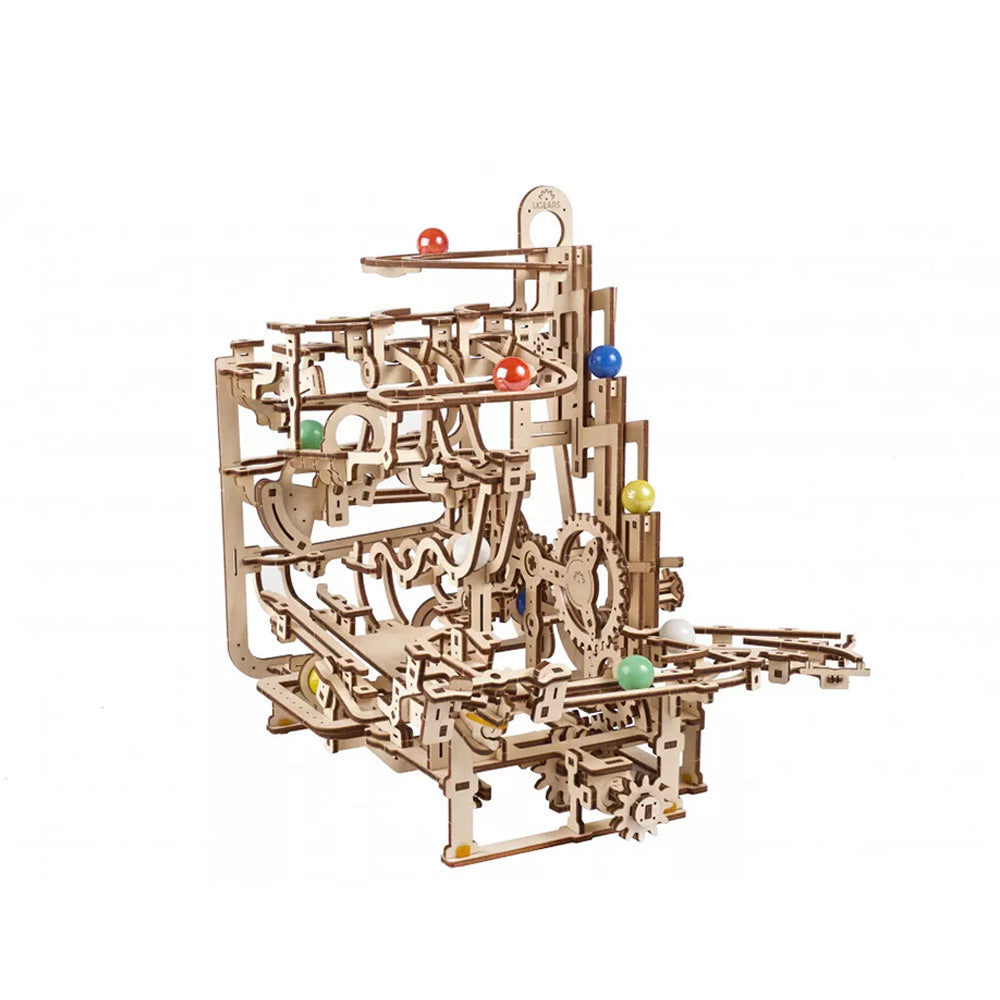 Ugears Marble Run Tiered Hoist Mechanical Wooden 3D Puzzle DIY Model Kit