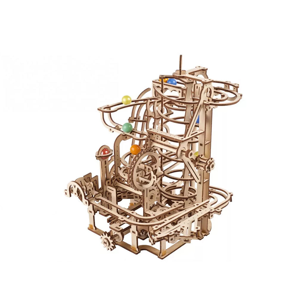 Ugears Marble Run Spiral Hoist Mechanical Wooden 3D Puzzle DIY Model Kit