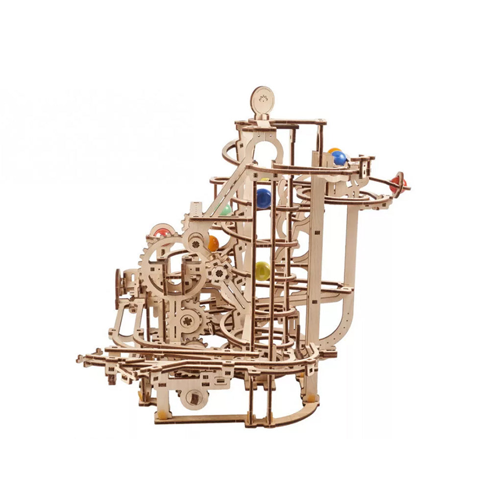 Ugears Marble Run Spiral Hoist Mechanical Wooden 3D Puzzle DIY Model Kit